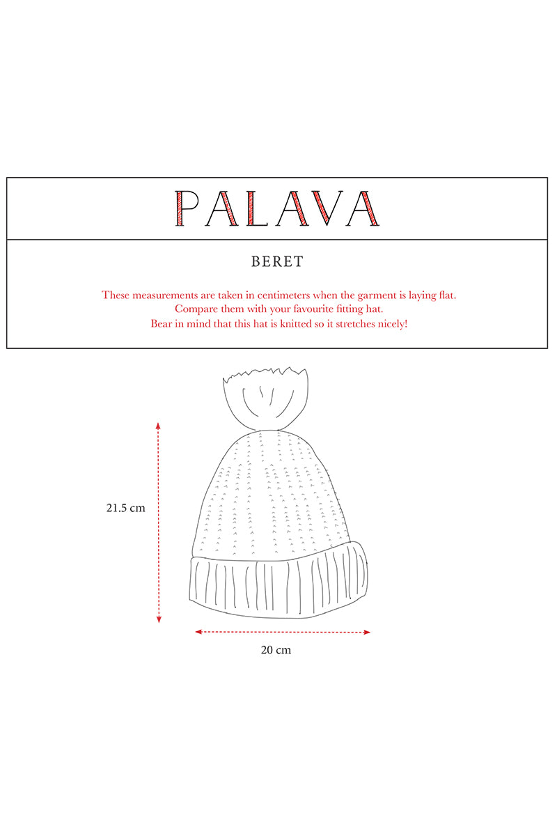 Palava Organic Cotton Beret Feather Stripe