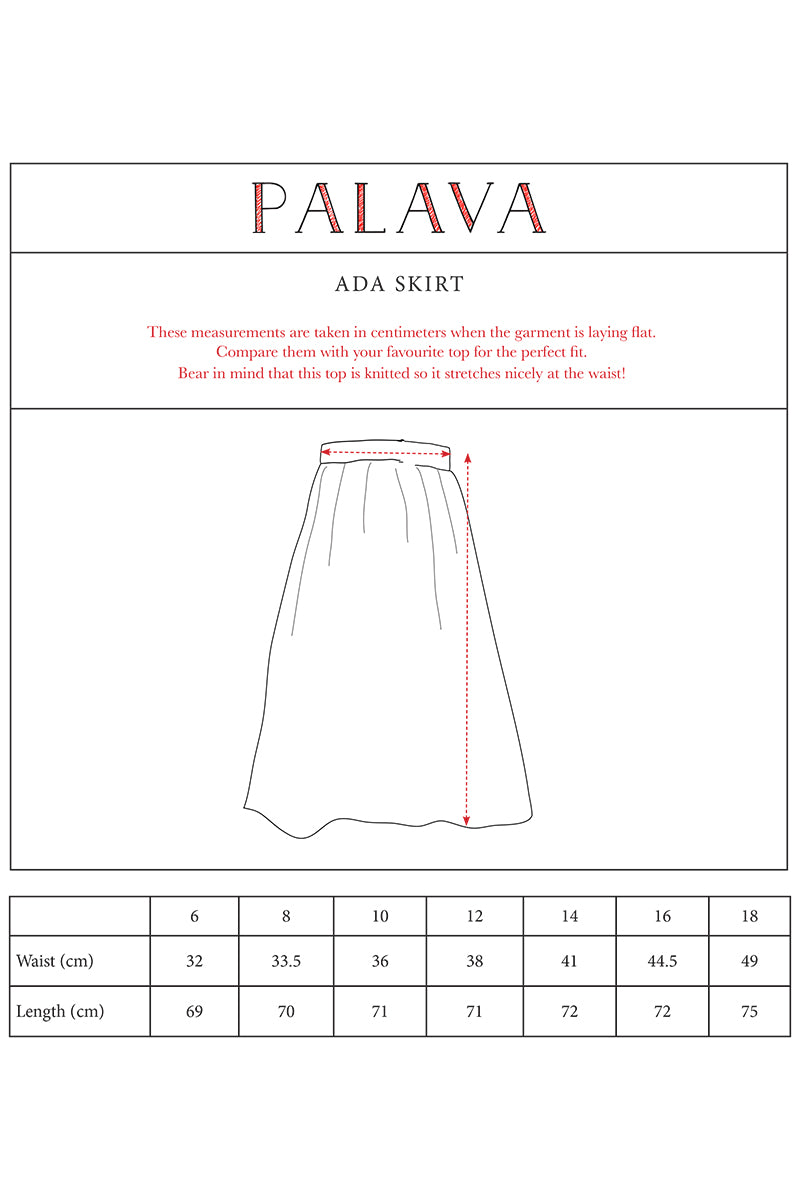 Palava Ada Skirt Yellow Rhubarb and Custard Skirt
