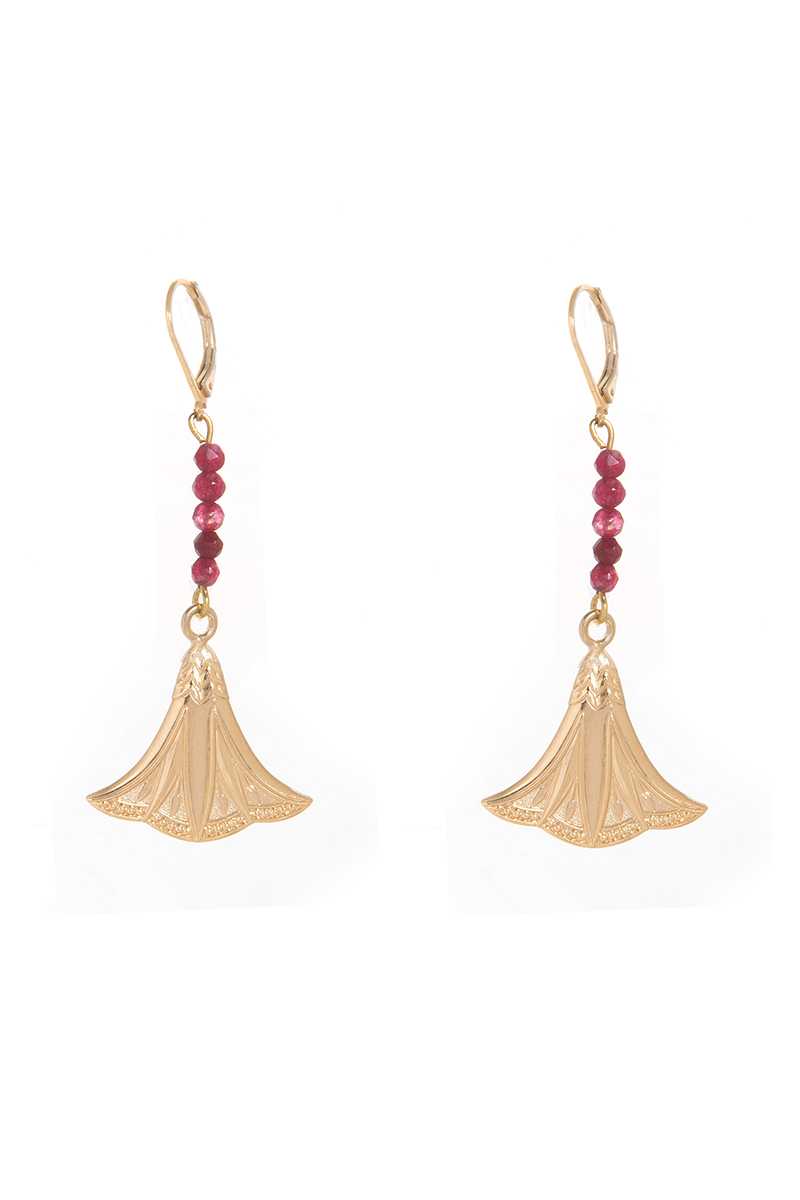 Dear Charlotte Nefertiti Lotus Earrings - Talis Collection