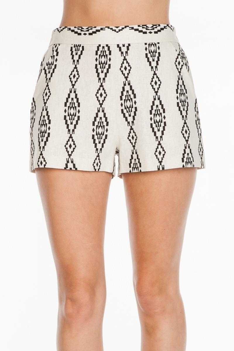 Everly Aztec Print Shorts - Talis Collection