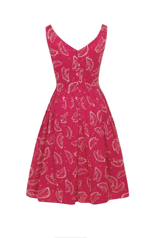 Emily and Fin Red Watermelons Valerie Dress Size XS - Talis Collection