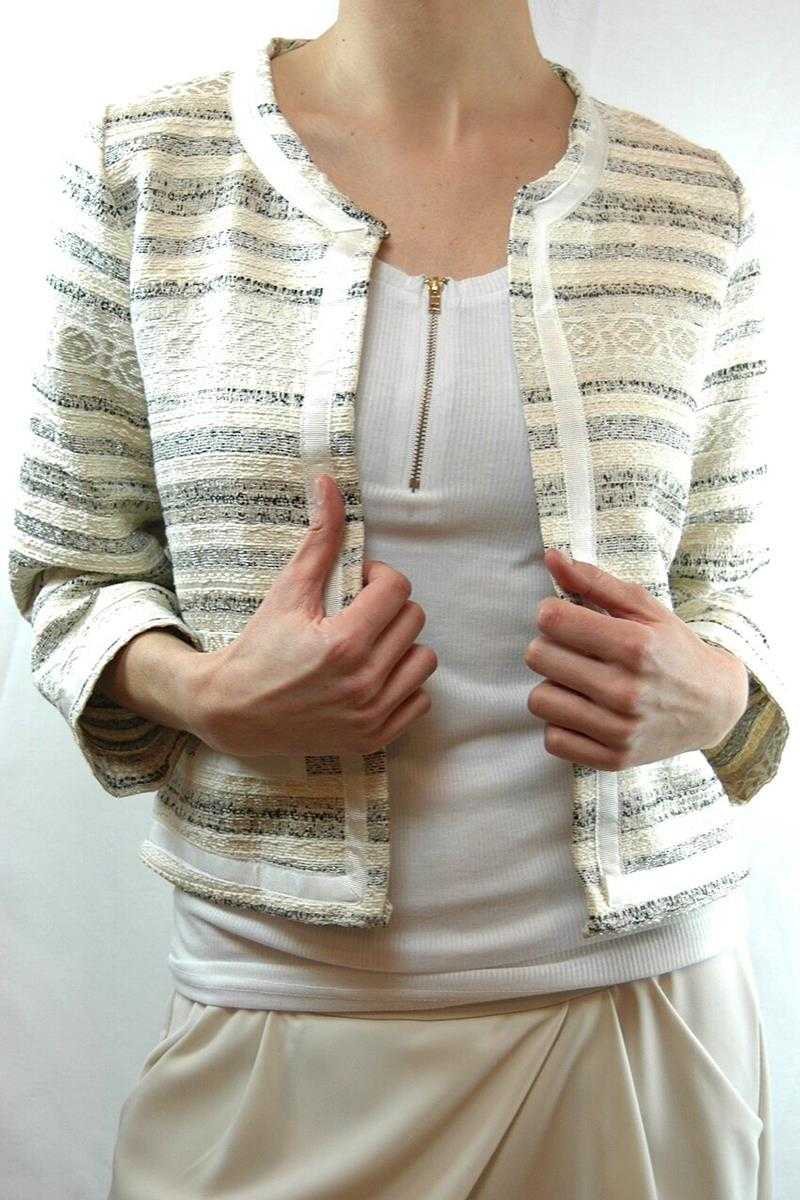 Alma Zippy Vest Top White - Talis Collection