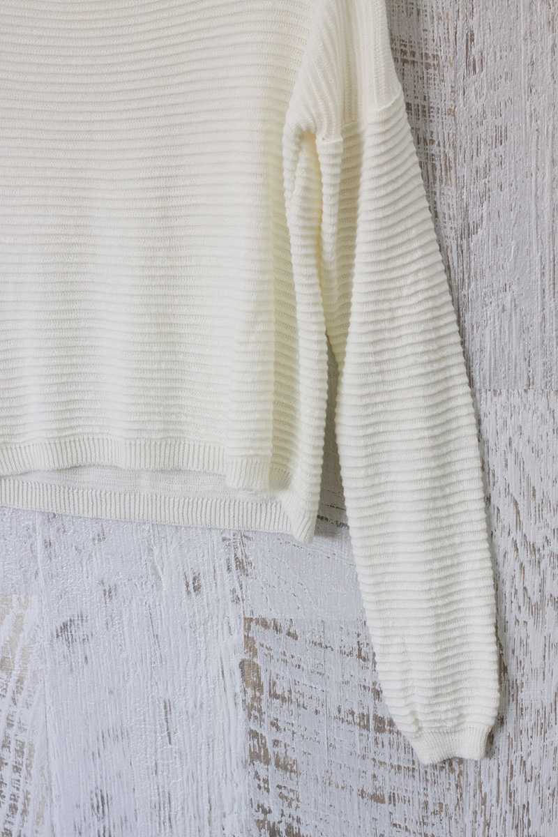 Paola Textured Wool Knit Top