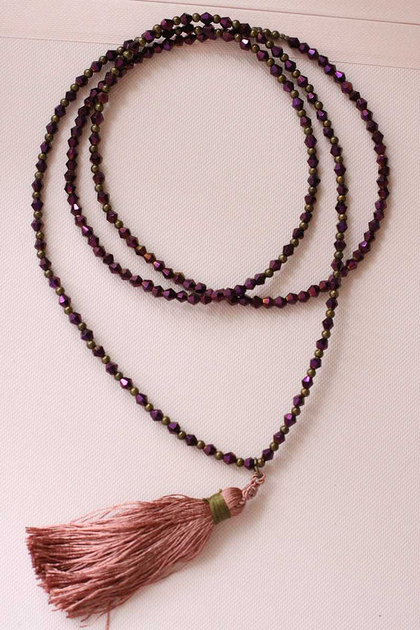 Abril Pompon Long Necklace - Talis Collection
