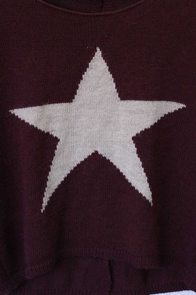 Tabby Star Print Wool Top