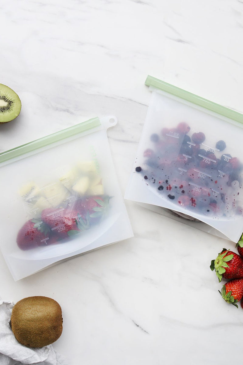 Ever Eco Reusable Silicone Food Pouches Set of 2 x 1L