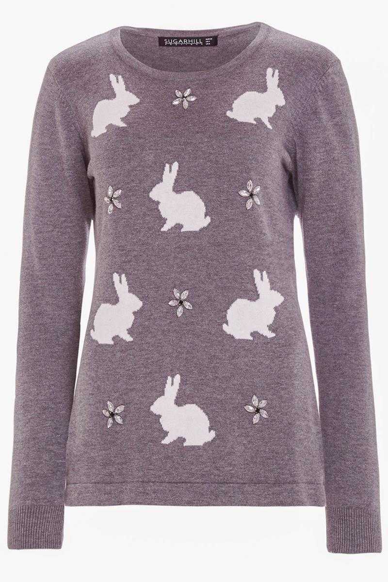Sugarhill Boutique Sparkle Bunny Sweater