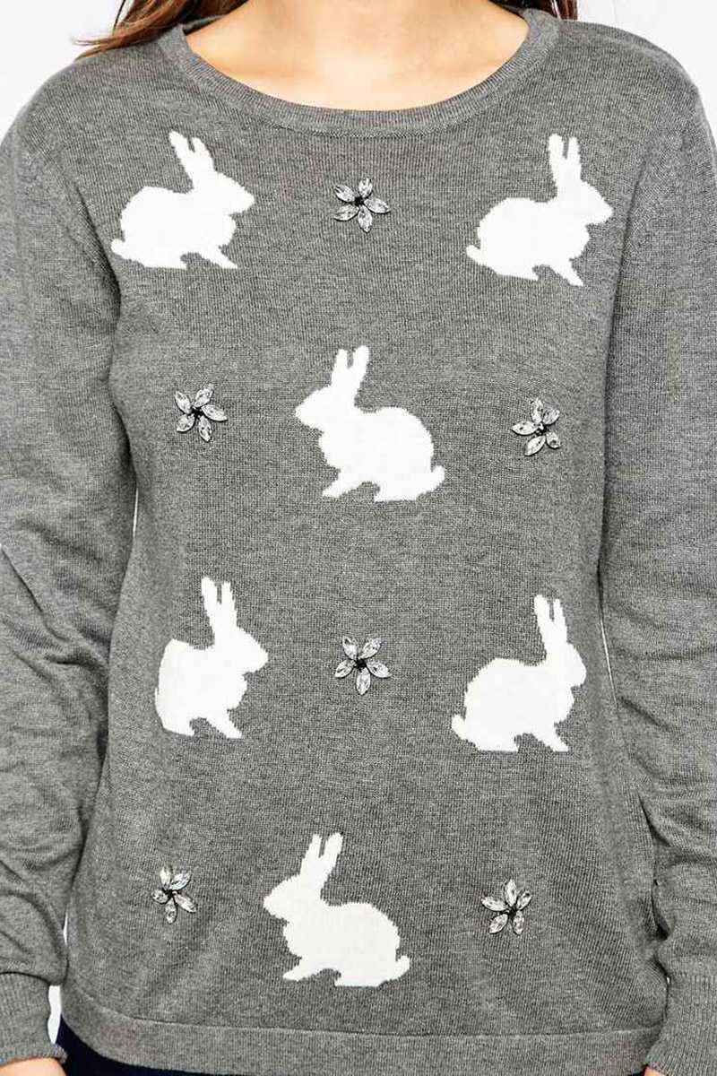 Sugarhill Boutique Sparkle Bunny Sweater
