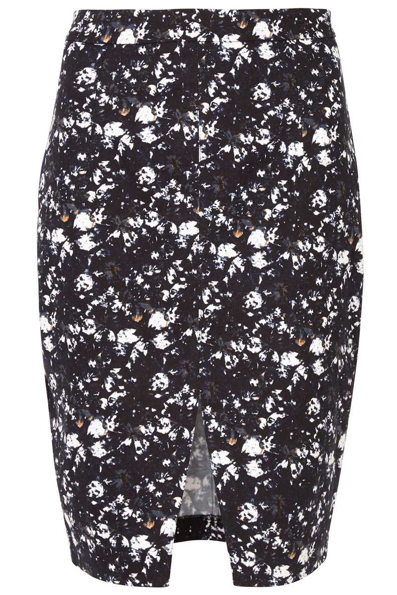 Sugarhill Boutique Gina Dark Floral Stretch Cotton Skirt