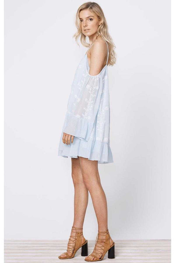 Stevie May Morning Haze Floral Embroidered Mini Dress