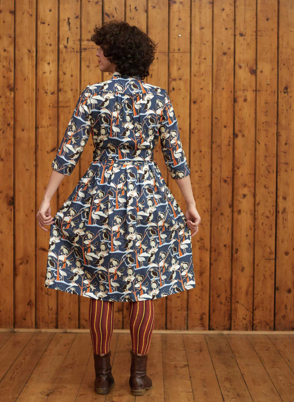 PALAVAパラバCYNTHIA DRESS サイズ10 Cynthia-Blue-Puffins-ONLYDRESS