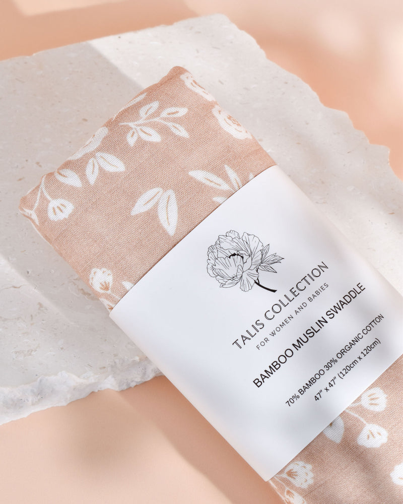 Fleur Baby Muslin Organic Cotton Swaddle