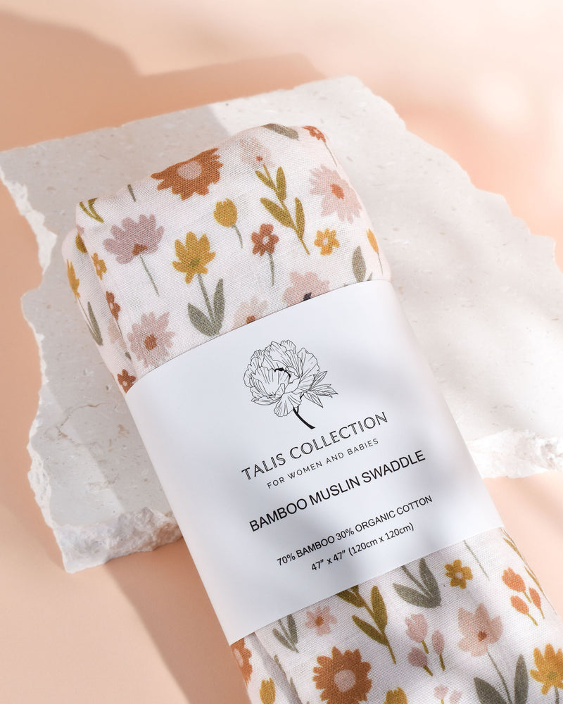 Flora Baby Muslin Organic Cotton Swaddle