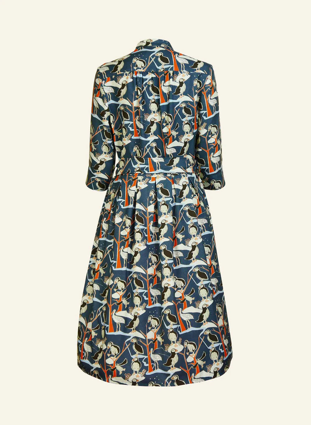 PALAVAパラバCYNTHIA DRESS サイズ10 cynthia-blue-puffins-back-