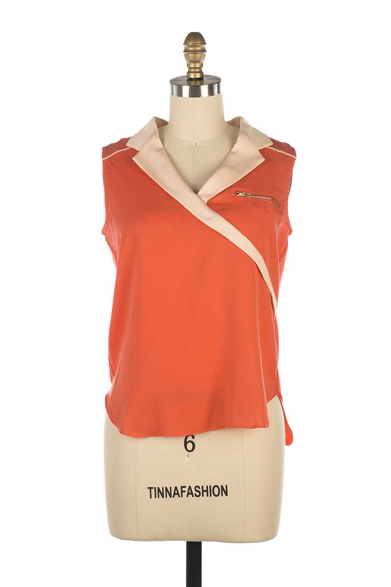 Andy and Lucy Tokyo Cross Front Top Orange - Talis Collection