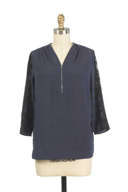 Andy and Lucy Tendresse Marine Top Navy - Talis Collection