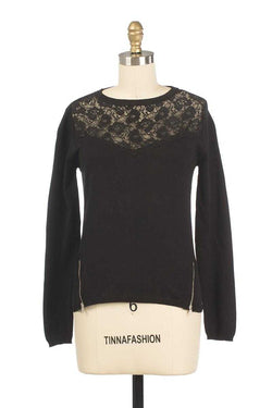 Andy and Lucy Pansee Lace Knit Top - Talis Collection