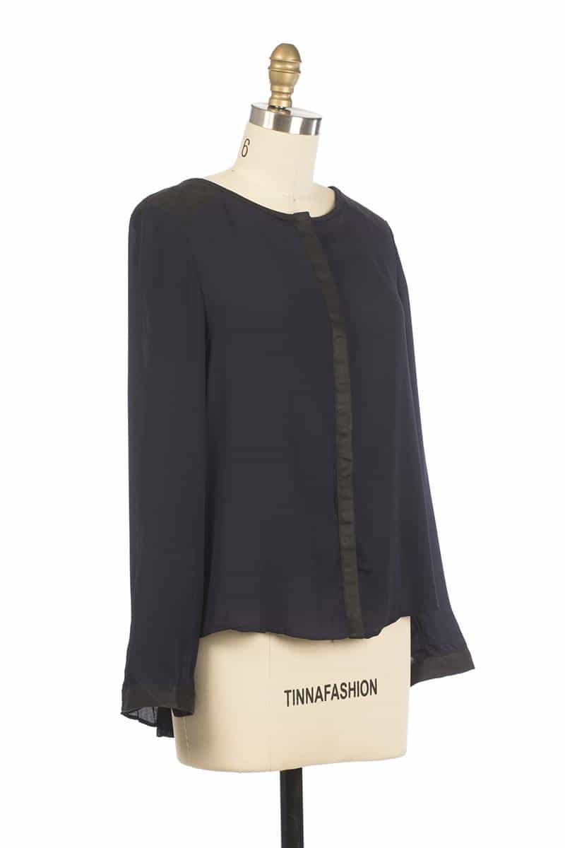 Andy and Lucy Cassandre Colorblock Top Navy - Talis Collection