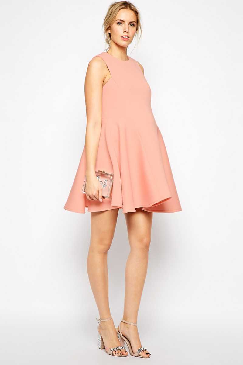ASOS Maternity Premium Bonded Fit and Flare Dress - Talis Collection