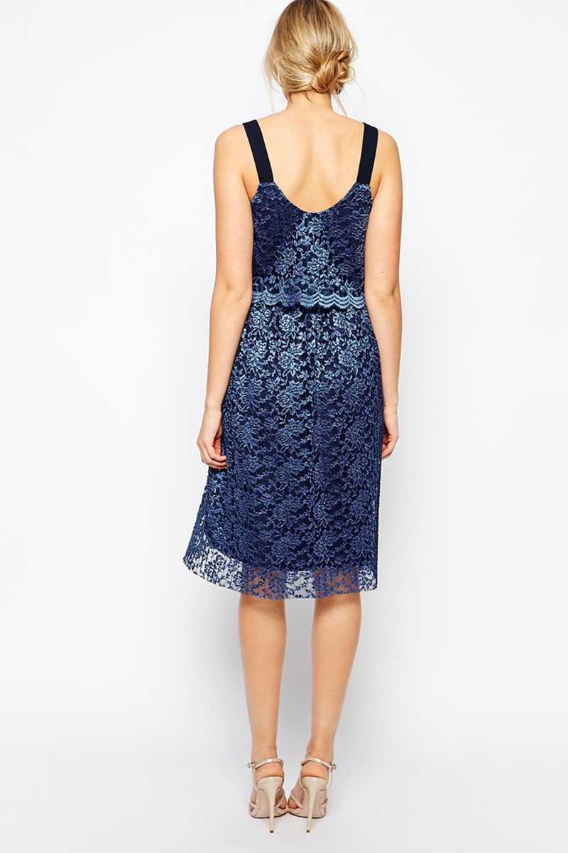 ASOS Maternity Exclusive Lace Pleated Dress with Double Layer - Talis Collection