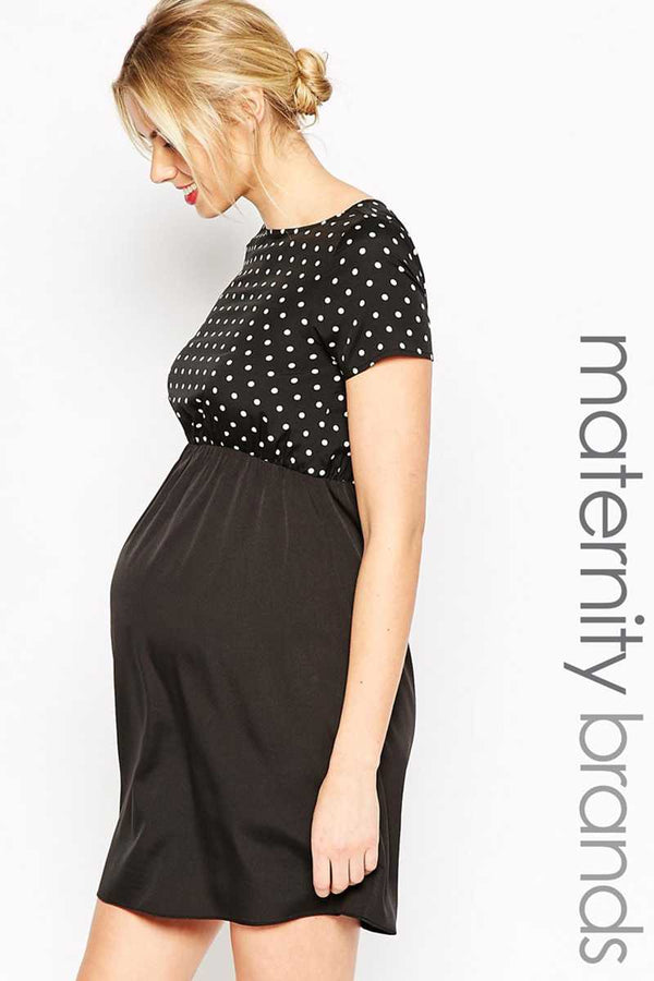 Kate Thomas Spotty Print Maternity Tunic Dress