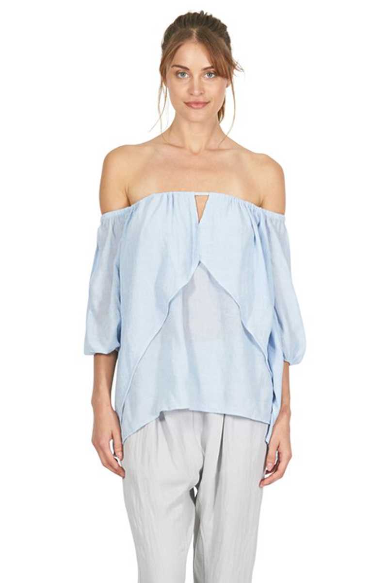 Cooper St Light Up My Life Top Chambray - Talis Collection