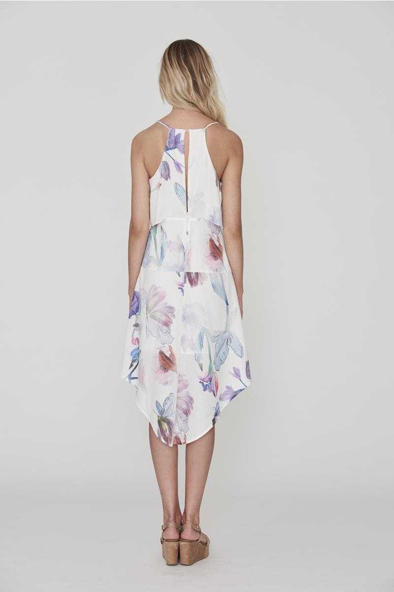 Cooper St Endless Love Train Deep V Floral Dress - Talis Collection