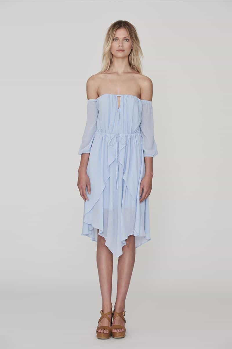 Cooper St Light Up My Life Off Shoulder Dress Chambray - Talis Collection Cooper St Light Up My Life Off Shoulder Dress Chambray - Talis Collection