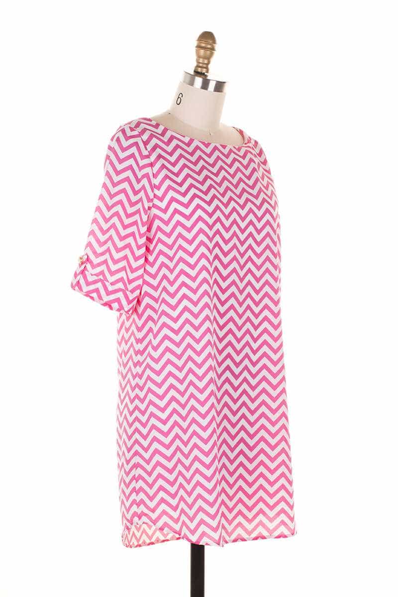 pink zig zag dress Missoni, Zig Zag lam minidress, Women, Pink, US 4, Dresses, Viscose