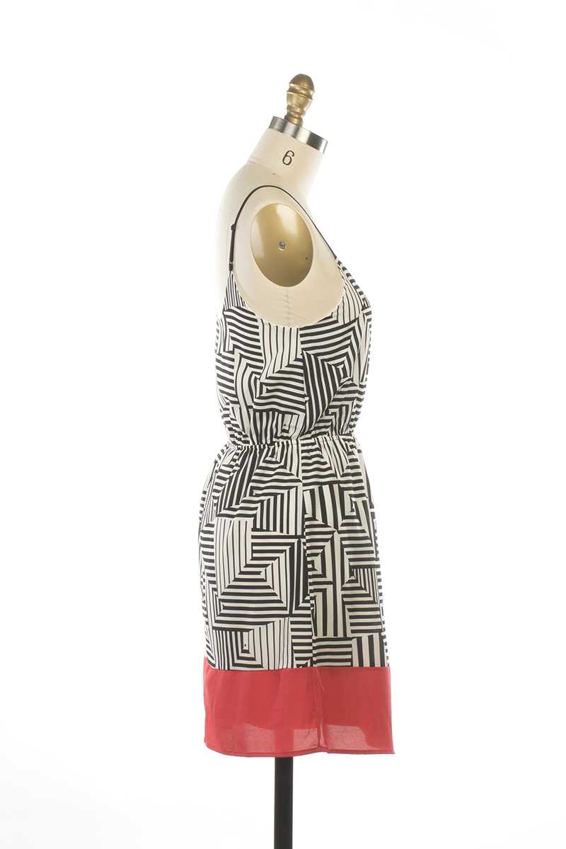 Everly Bethany Strappy Geo Print Casual Dress - Talis Collection