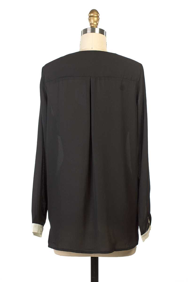 Everly Ada Blouse Top Black with Pockets - Talis Collection