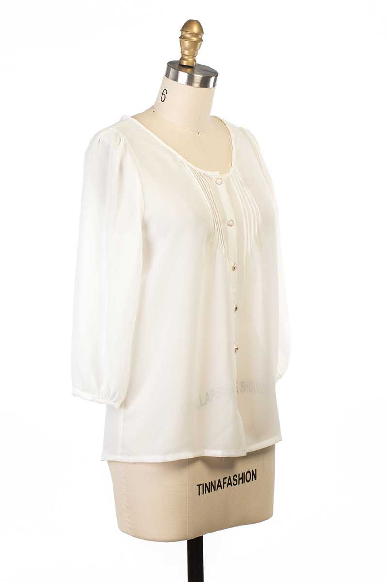 Everly Alana Sheer Blouse - Talis Collection