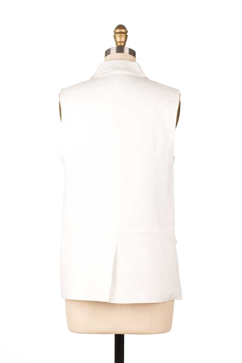 Everly Buttoned Sleeveless Blazer - Talis Collection