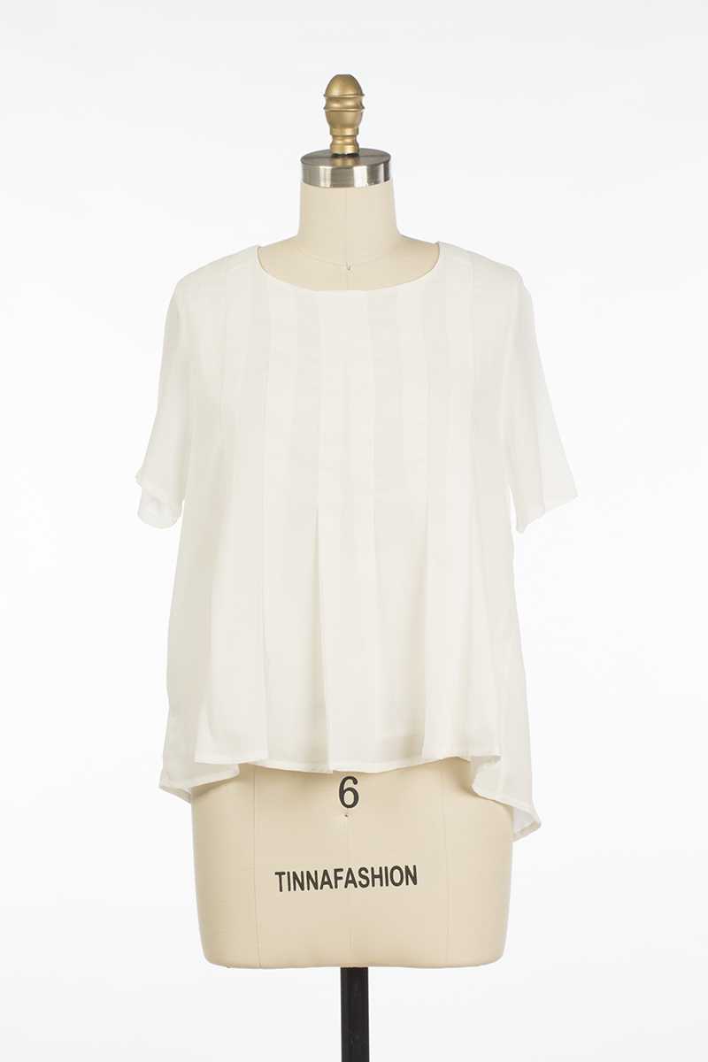 Everly Kenia Blouse Top White - Talis Collection