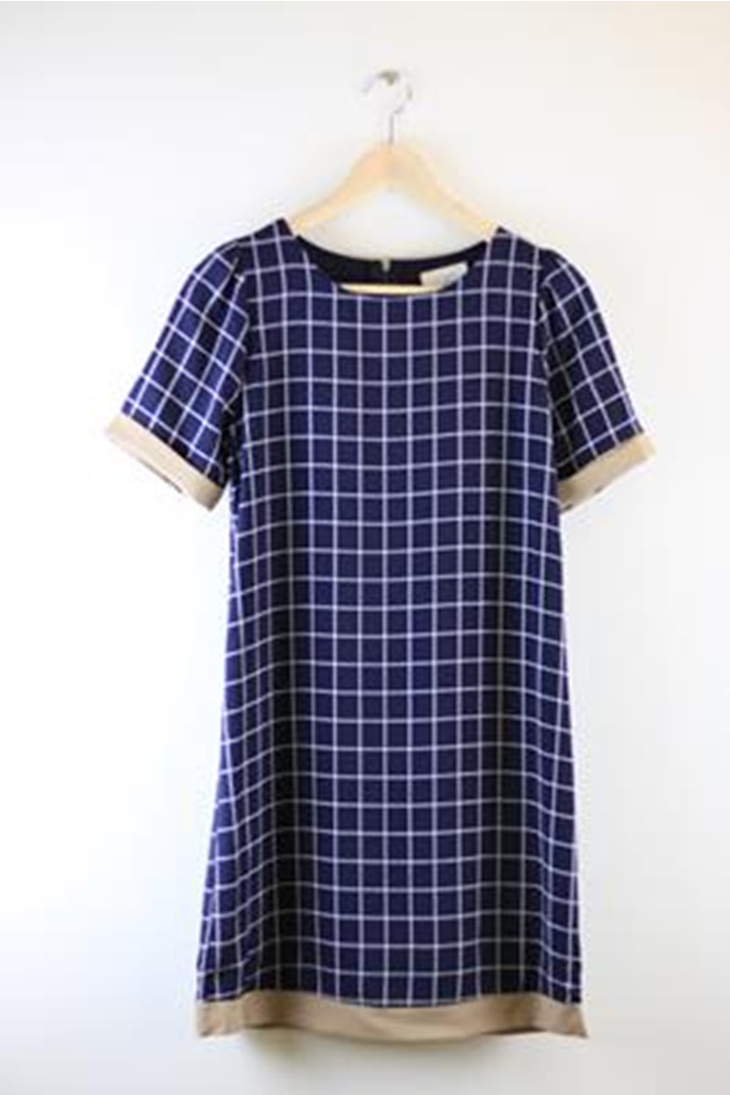 Everly Jill Check Shift Dress - Talis Collection