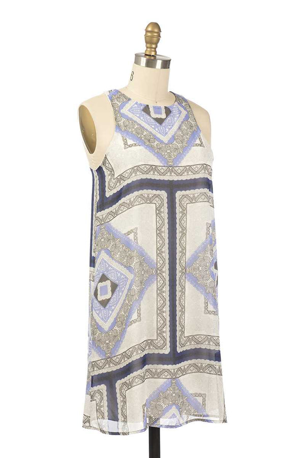 Everly Imogen Tribal Print Shift Dress - Talis Collection