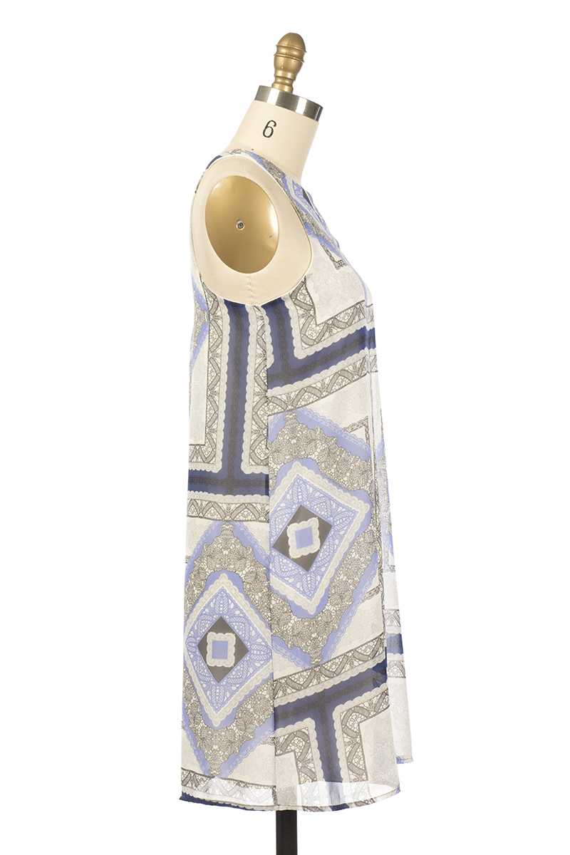 Everly Imogen Tribal Print Shift Dress - Talis Collection
