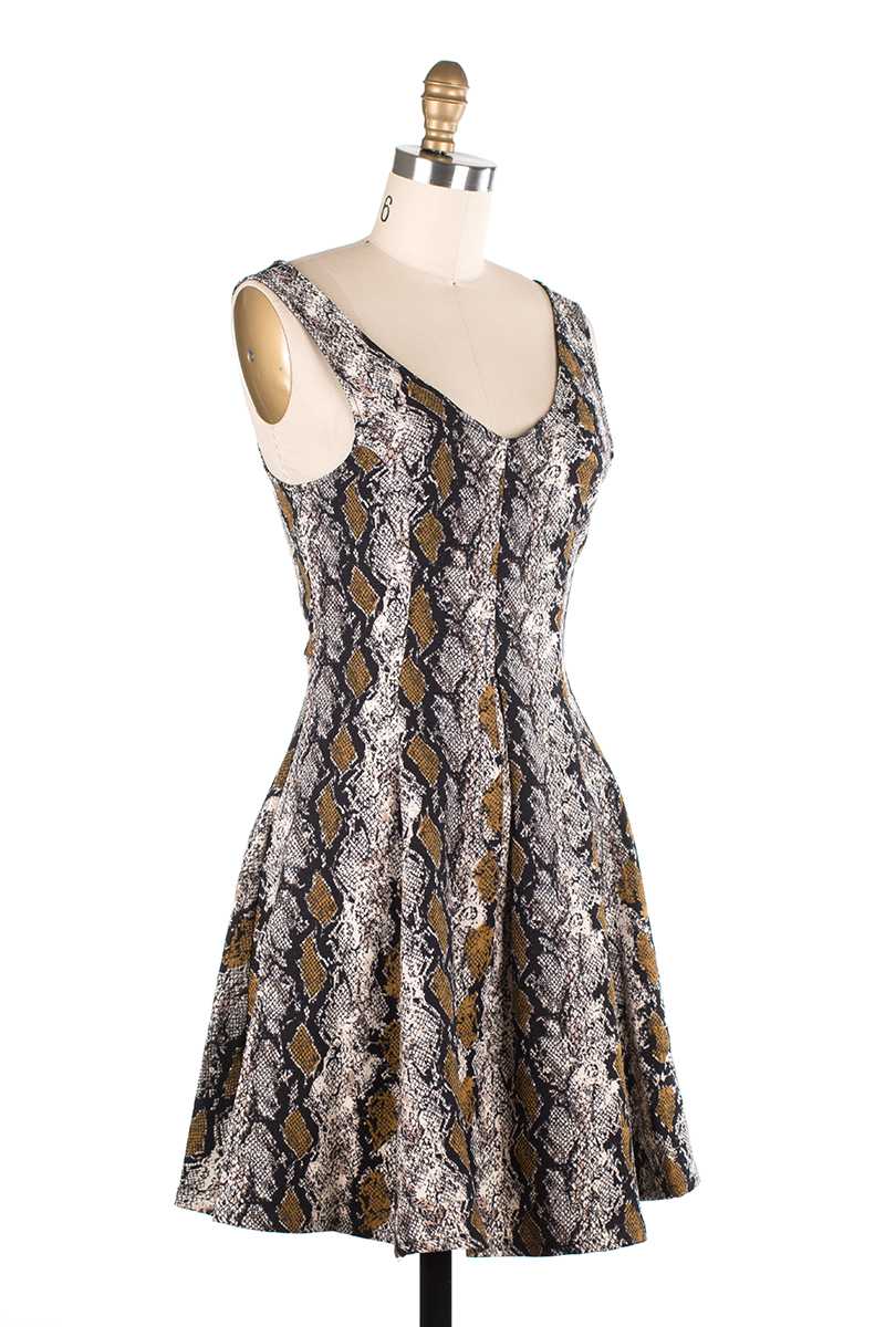 Loren Snake Print Dress