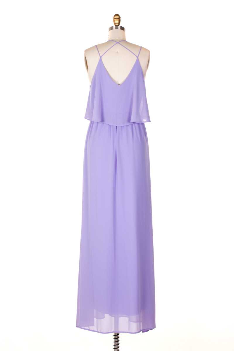 Everly Strappy Maxi Dress Lilac