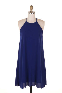 Everly Halter Neck Shift Dress - Talis Collection