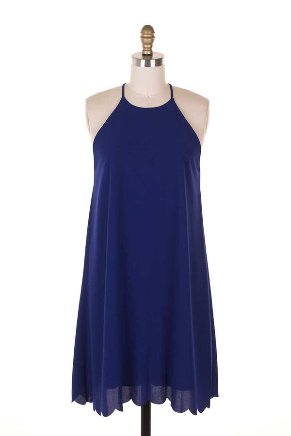 Everly Halter Neck Shift Dress - Talis Collection