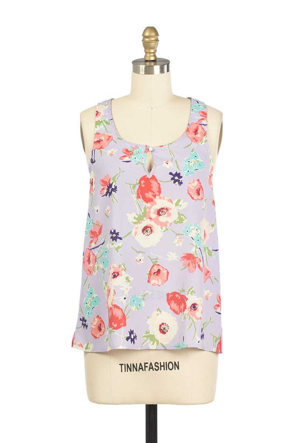 Everly Aliza Floral Print Vest - Talis Collection
