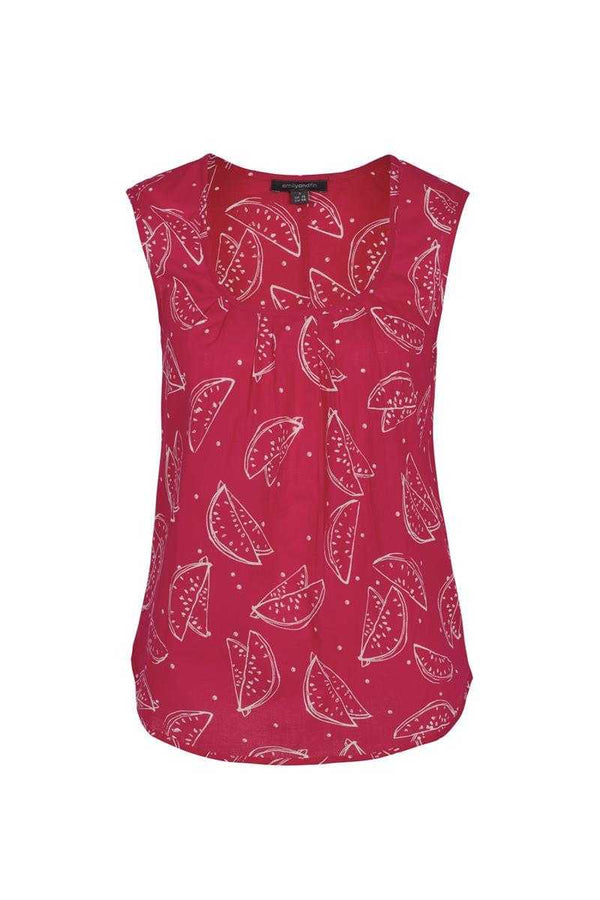Emily and Fin Sally Vest Red Watermelons - Talis Collection