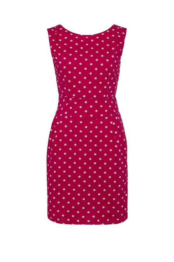 Emily and Fin Raspberry with White Polka Robyn Dress - Talis Collection