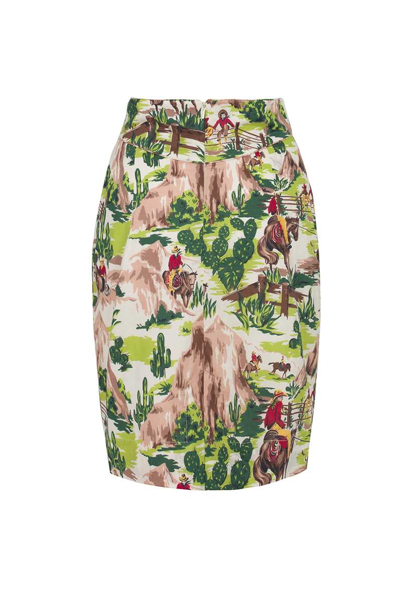 Emily and Fin Robyn Skirt Green Cowboys - Talis Collection