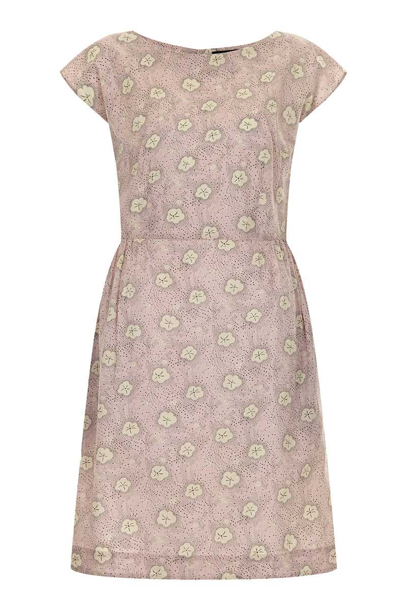 Emily and Fin Megan Dress Pink with White Pansy - Talis Collection