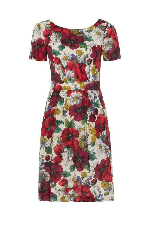 Emily and Fin Maggie Dress Red Blossom Poppies - Talis Collection