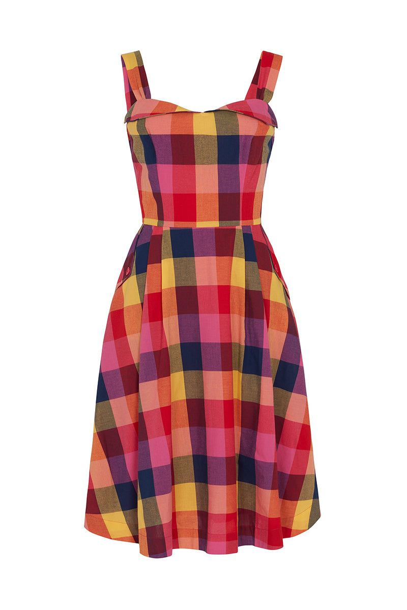 Emily and Fin Pippa Dress Sunset Plaid - Talis Collection