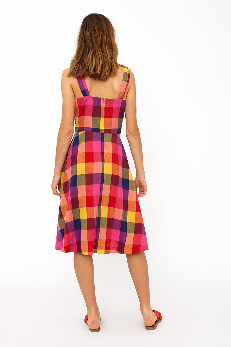 Emily and Fin Pippa Dress Sunset Plaid - Talis Collection