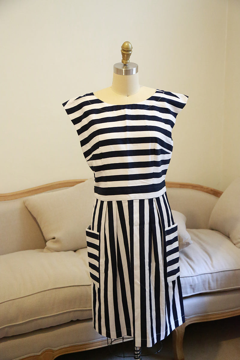 Emily and Fin Zoe Dress Nautical Stripes - Talis Collection